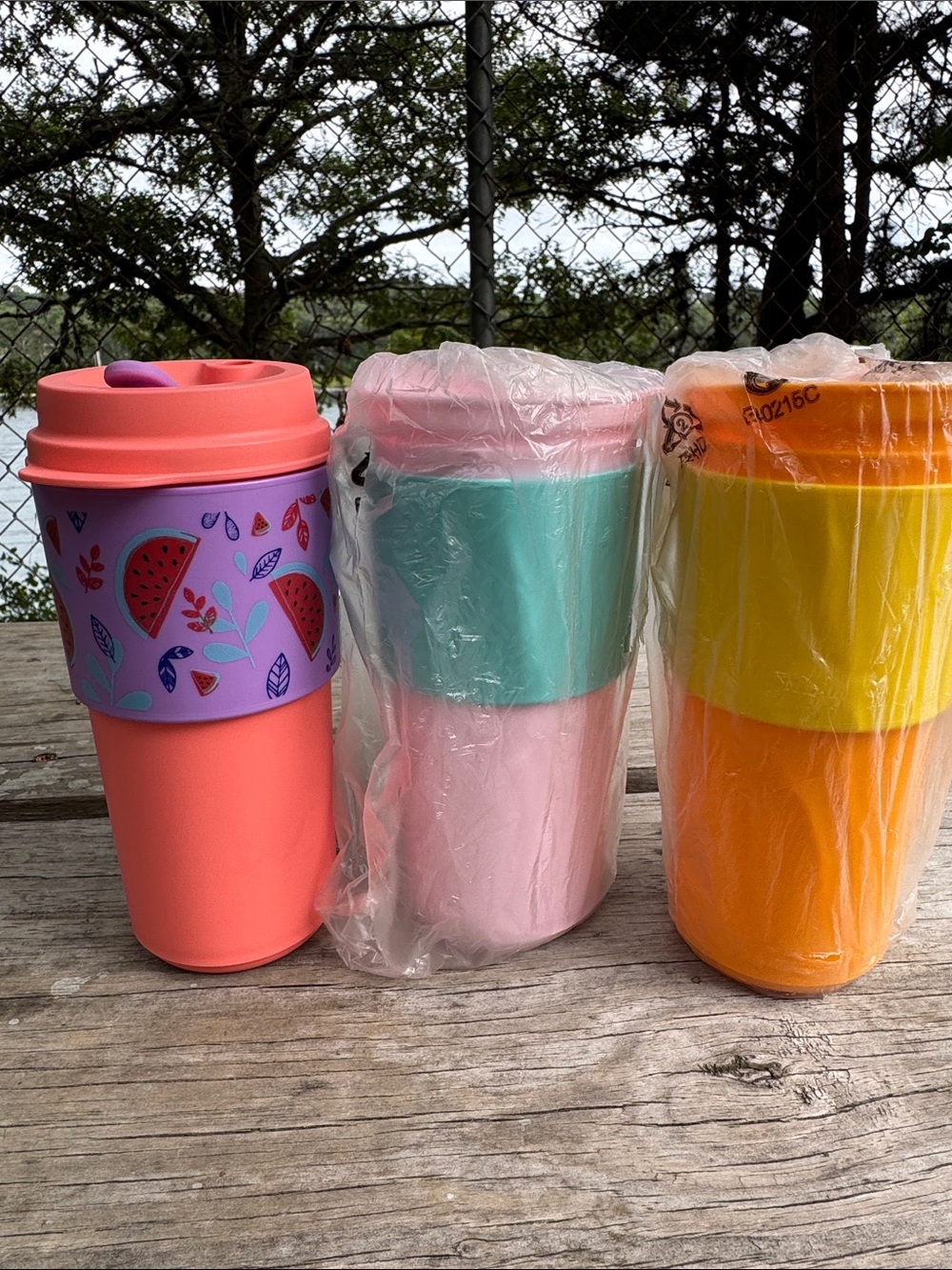 Tupperware Eco to go Coral, Pink, Orange Reusable Cups